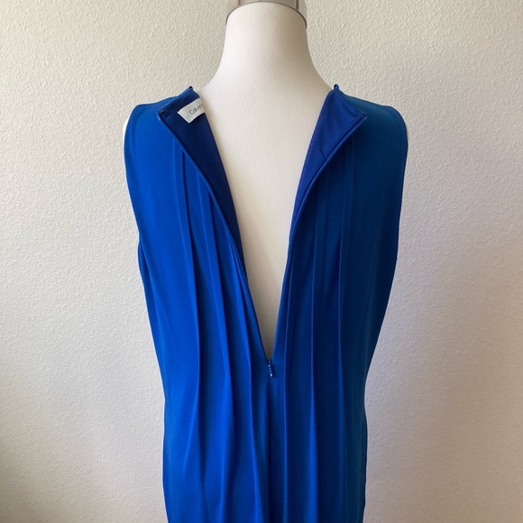Calvin Klein Blue Polyester Sleeve Less Dress size 8 - Picture 7 of 12